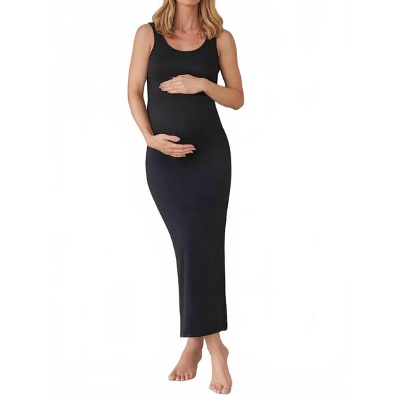 NEW BUMPSUIT the soft stretch knit maternity dress in black -  mordernwear.com